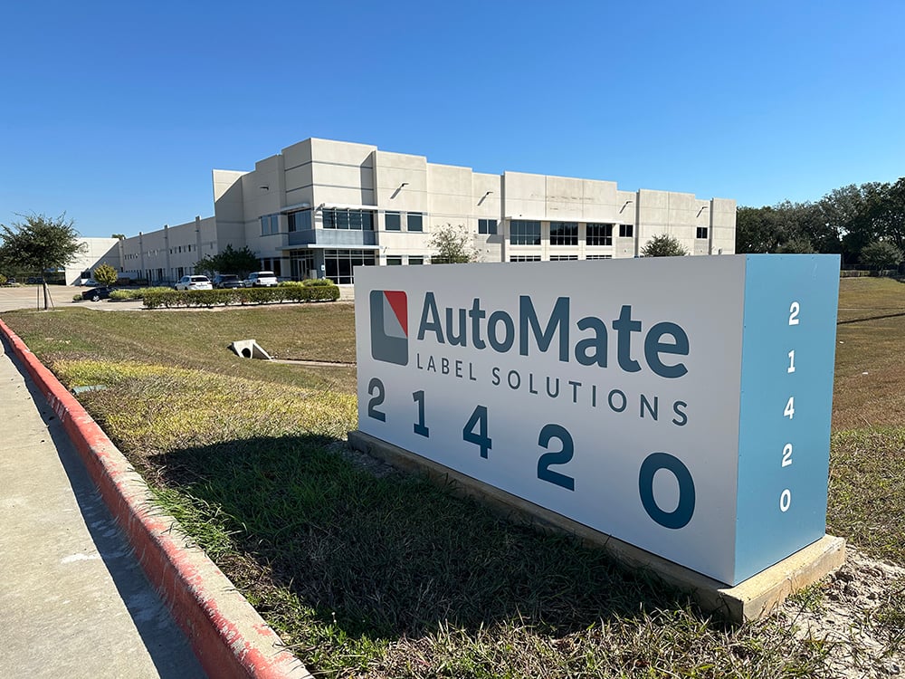 New Automate Label Solutions plant at 21420 Northwest Fwy, Cypress, TX